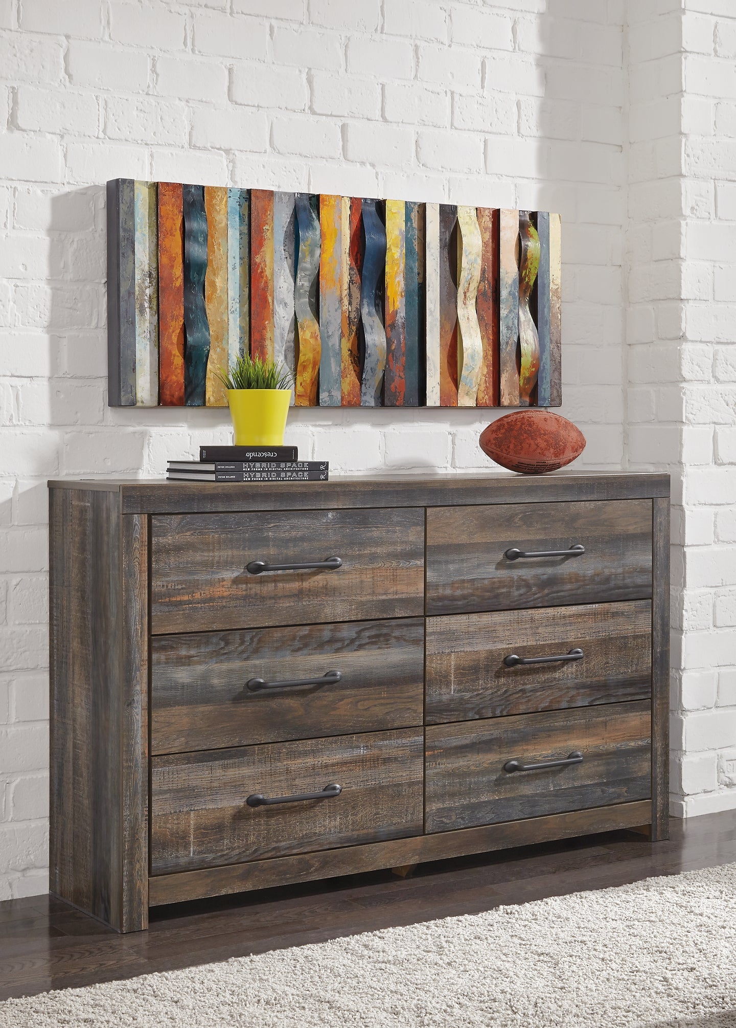 Drystan Six Drawer Dresser - Premier Furniture & Mattress