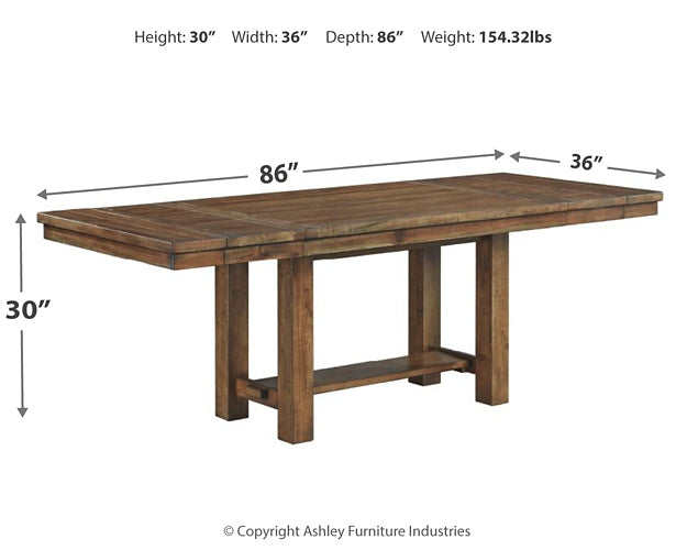 Moriville RECT Dining Room EXT Table - Premier Furniture & Mattress