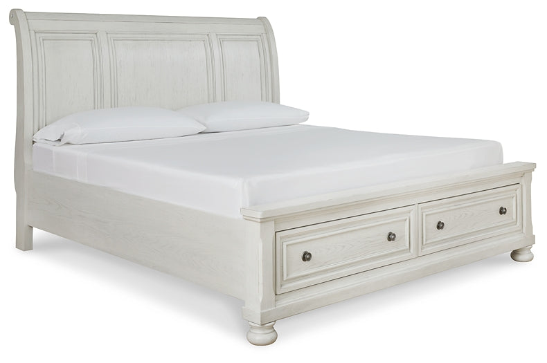 Robbinsdale Sleigh Bed With Storage - Premier Furniture & Mattress