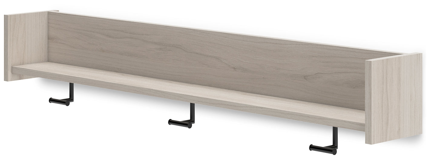 Socalle Wall Mounted Coat Rack w/Shelf - Premier Furniture & Mattress