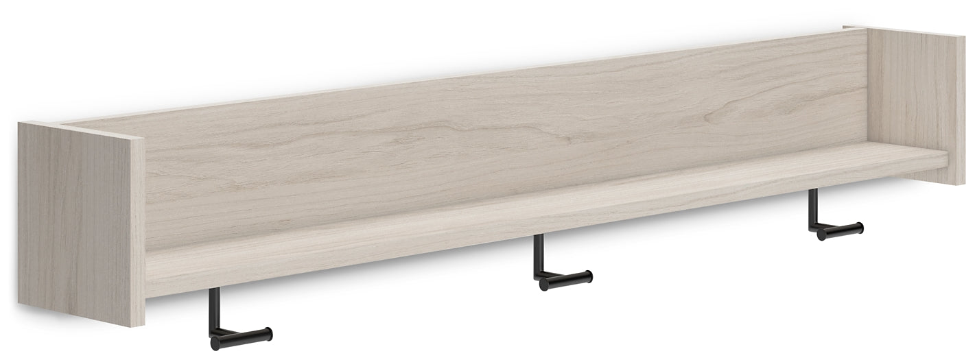 Socalle Wall Mounted Coat Rack w/Shelf - Premier Furniture & Mattress