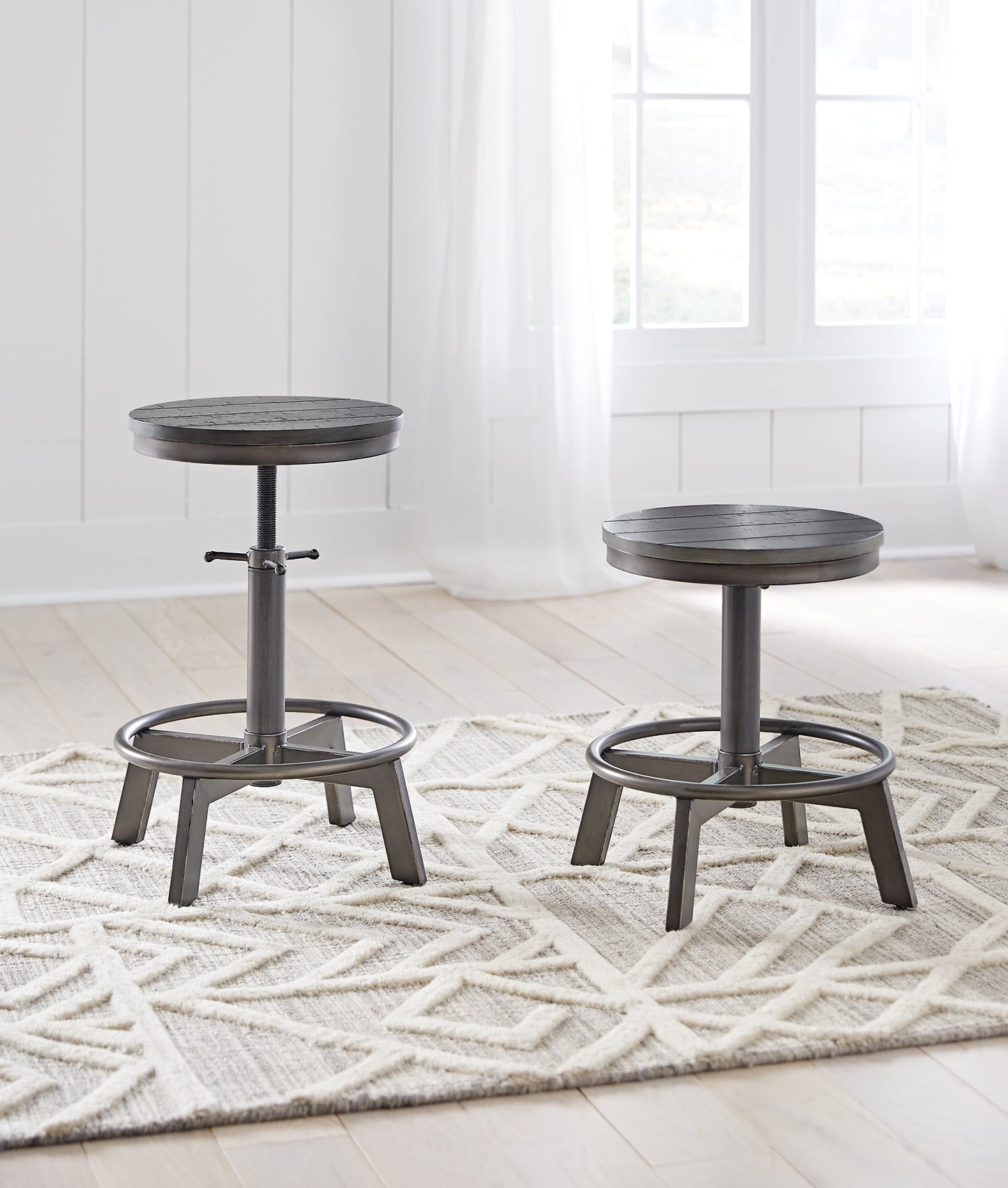 Torjin Swivel Stool (2/CN) - Premier Furniture & Mattress