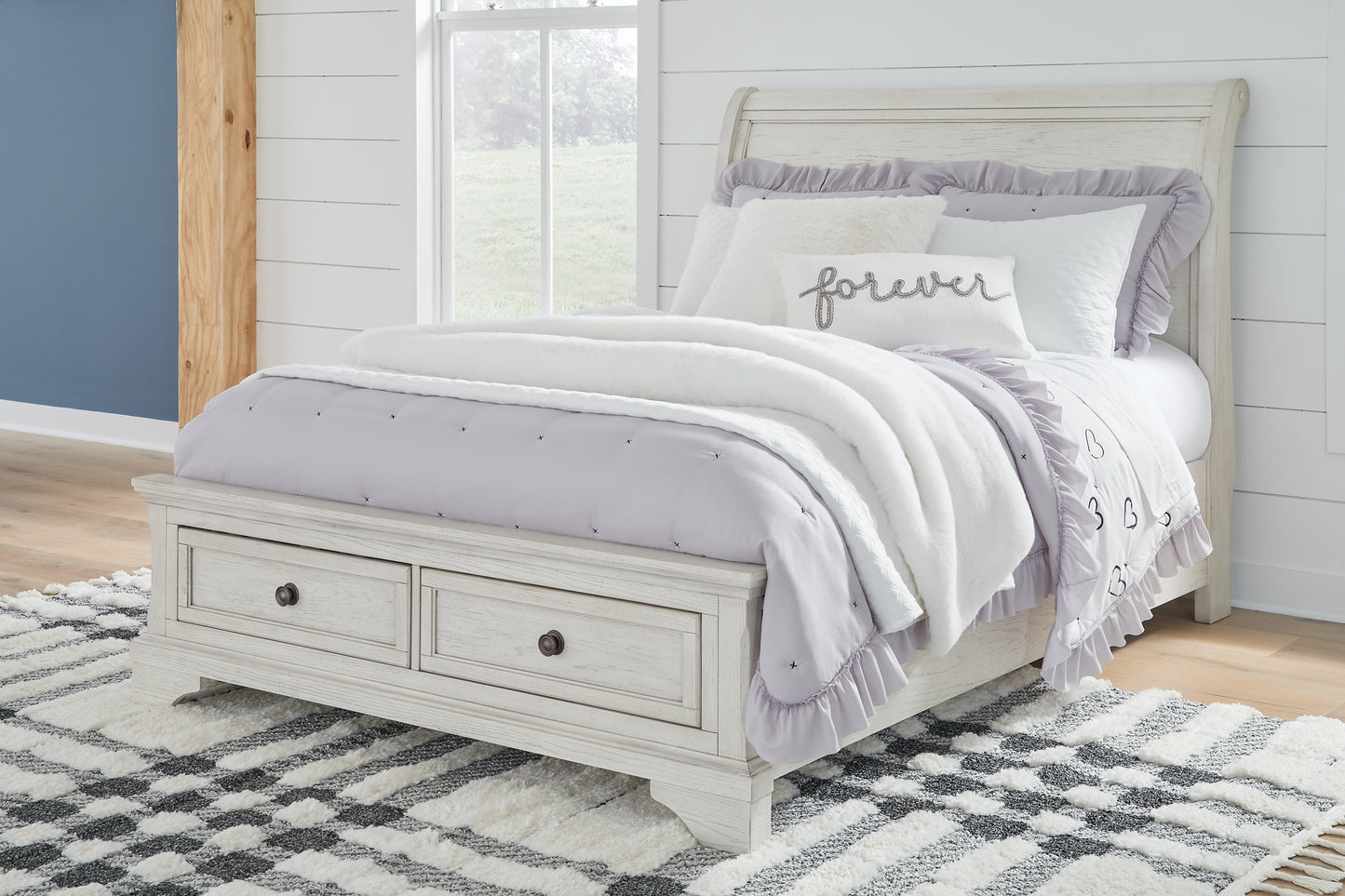 Robbinsdale Sleigh Bed With Storage - Premier Furniture & Mattress