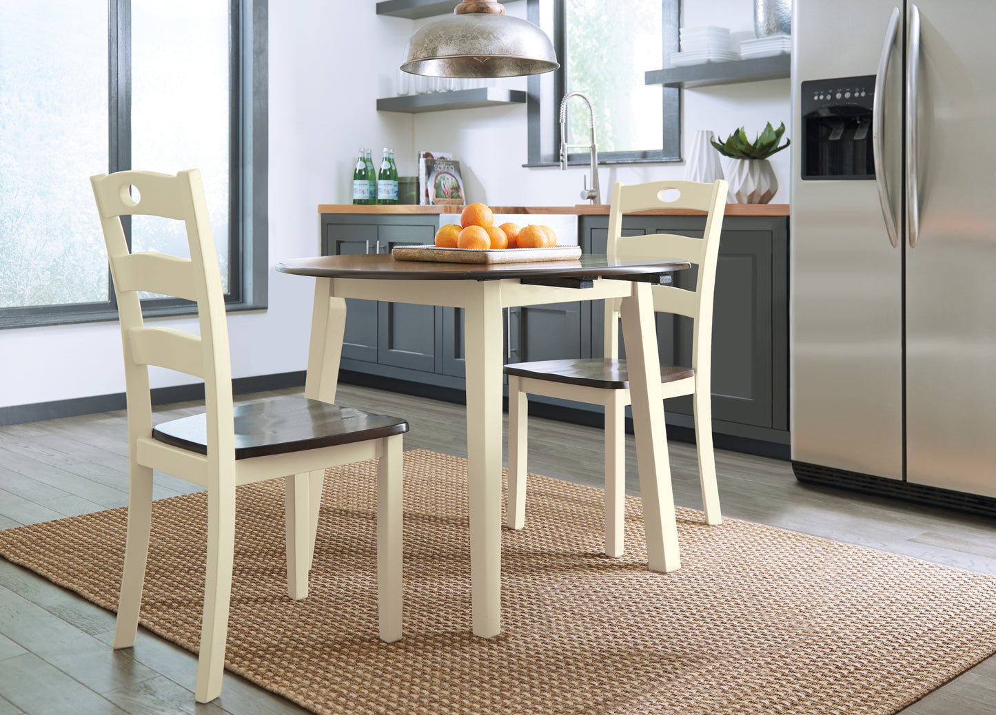 Woodanville Dining Table and 2 Chairs - Premier Furniture & Mattress