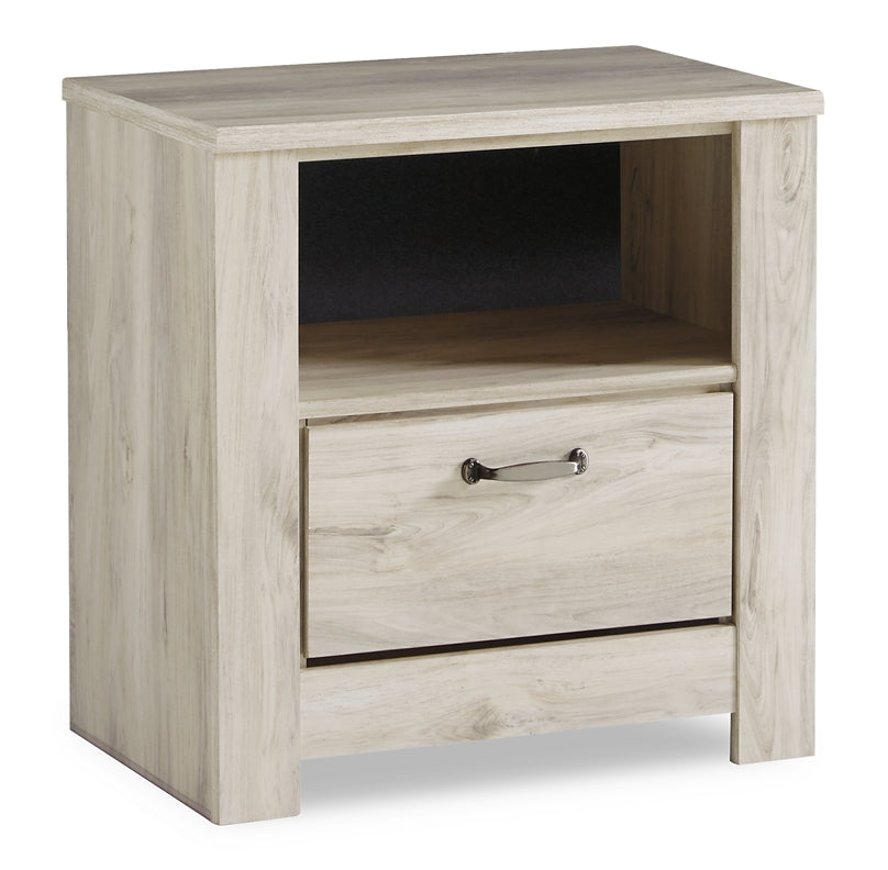 Bellaby Crossbuck Panel Bed With Mirrored Dresser, Chest And Nightstand - Premier Furniture & Mattress