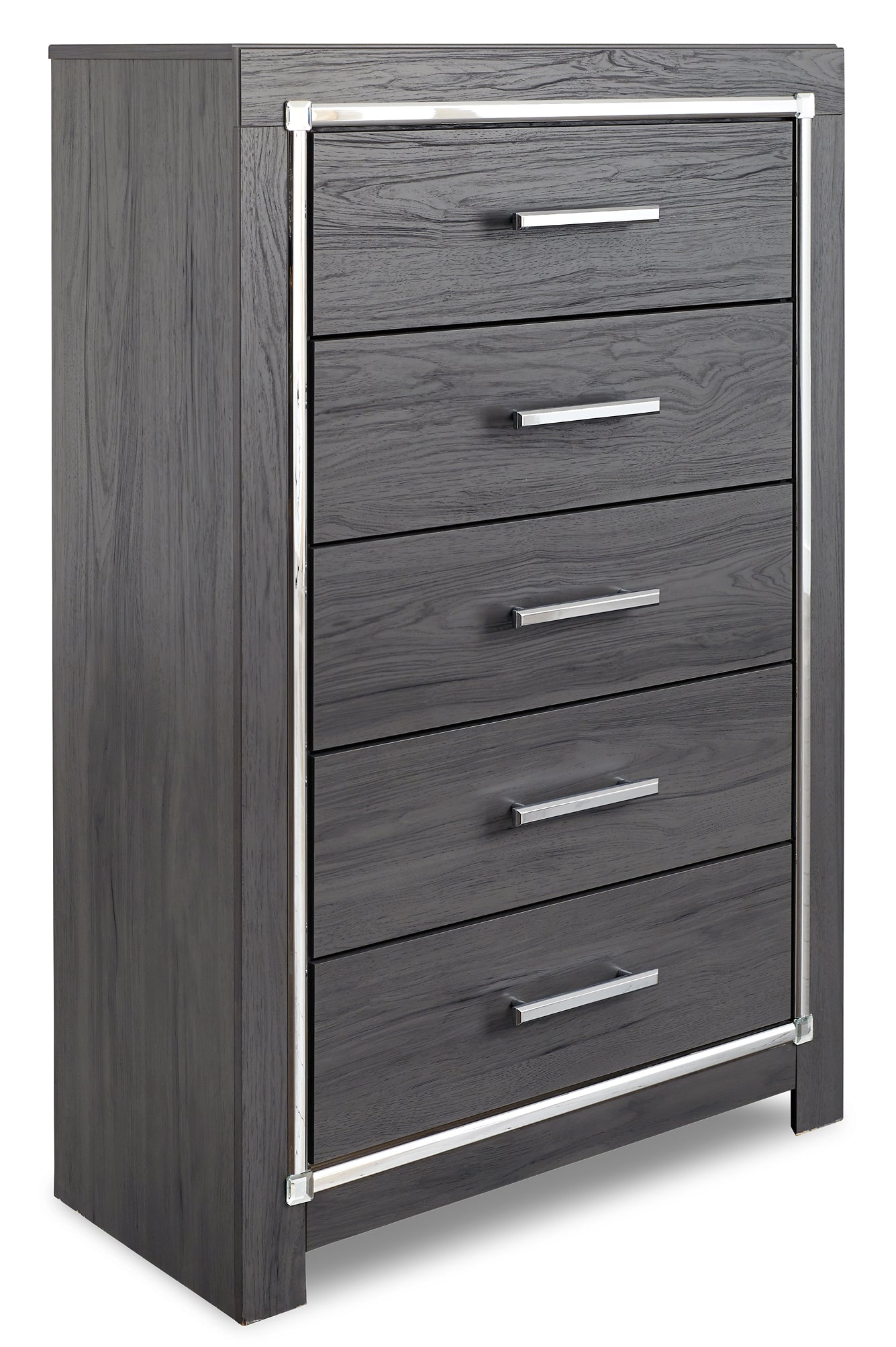 Lodanna Panel Bed With 2 Storage Drawers With Mirrored Dresser And Chest - Premier Furniture & Mattress