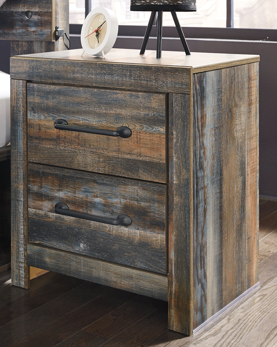Drystan Panel Bed With Nightstand