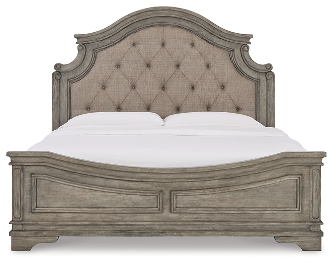 Lodenbay California King Panel Bed with Mirrored Dresser, Chest and 2 Nightstands - Premier Furniture & Mattress