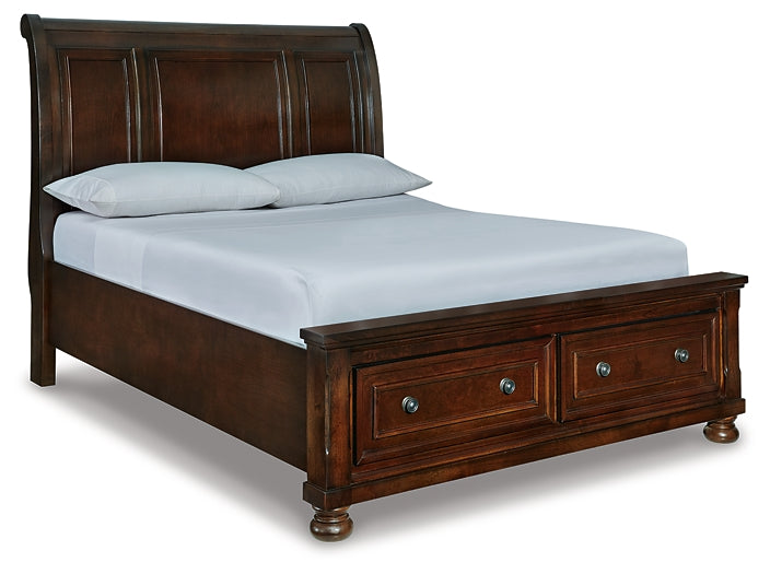 Robbinsdale Sleigh Bed With Storage - Premier Furniture & Mattress