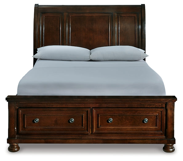 Robbinsdale Sleigh Bed With Storage - Premier Furniture & Mattress