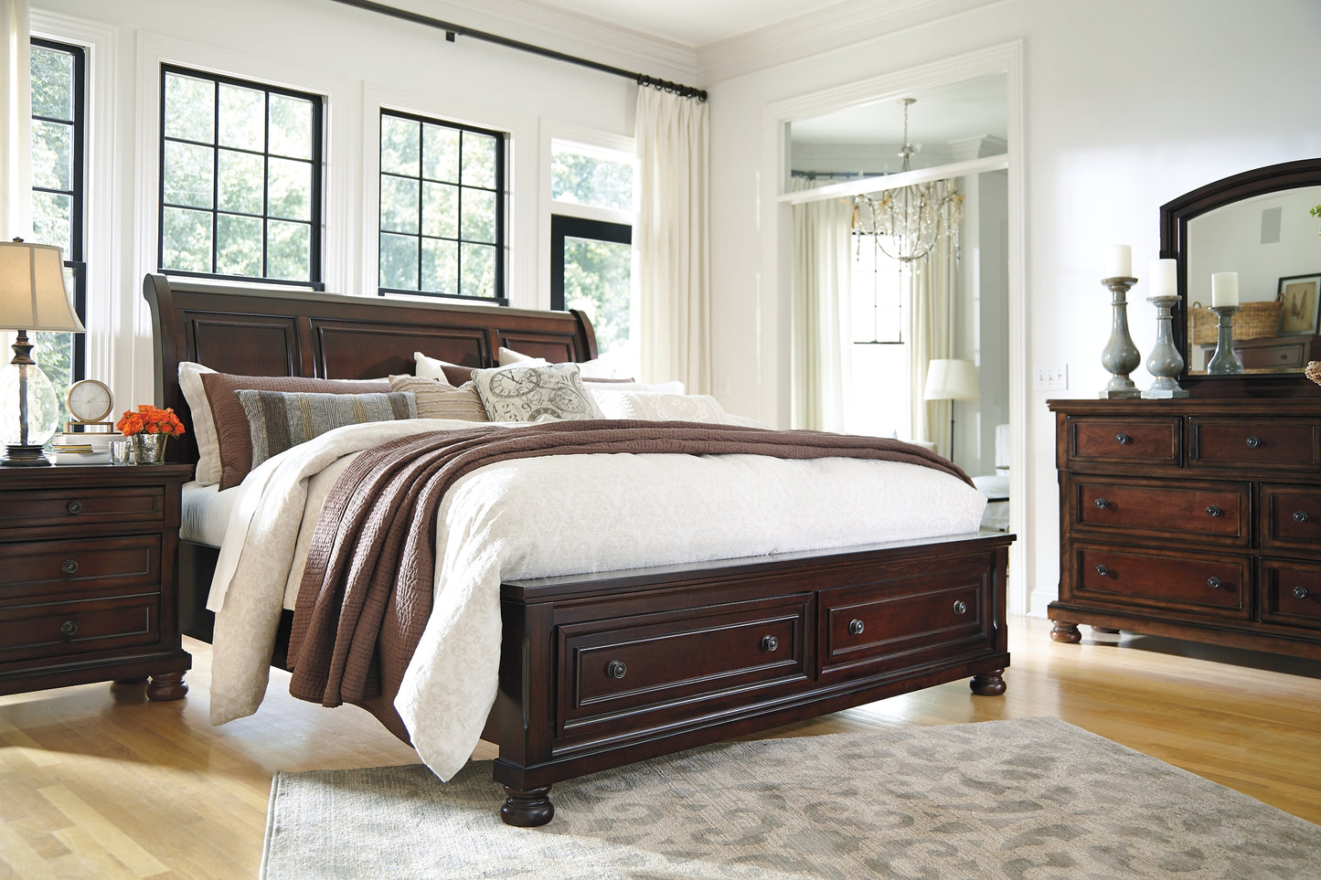 Robbinsdale Sleigh Bed With Storage - Premier Furniture & Mattress