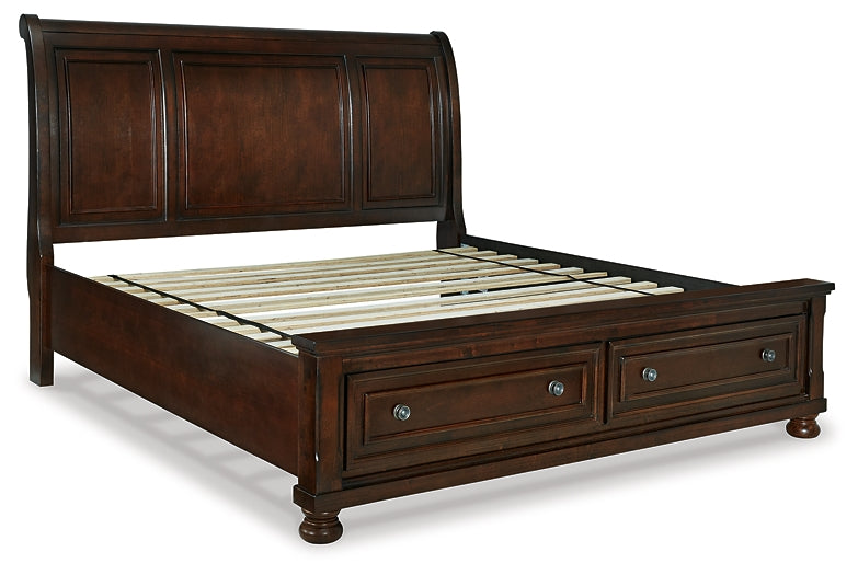 Robbinsdale Sleigh Bed With Storage - Premier Furniture & Mattress