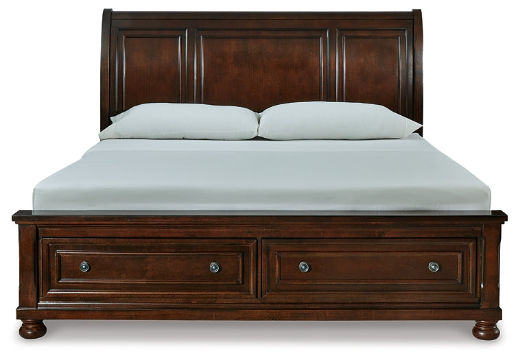 Robbinsdale Sleigh Bed With Storage - Premier Furniture & Mattress