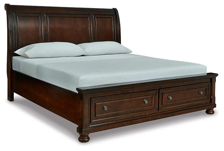 Robbinsdale Sleigh Bed With Storage - Premier Furniture & Mattress