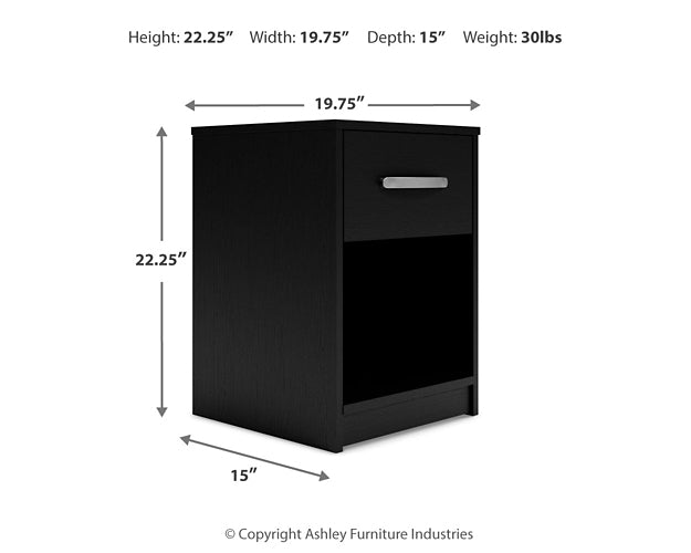 Finch One Drawer Night Stand - Premier Furniture & Mattress