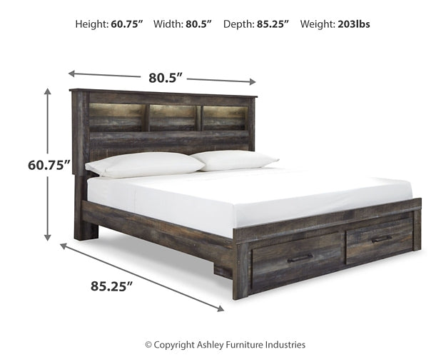 Drystan Bookcase Bed With 2 Storage Drawers - Premier Furniture & Mattress