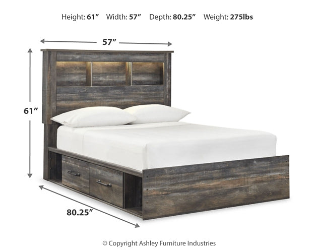 Drystan Bookcase Bed With 4 Storage Drawers - Premier Furniture & Mattress