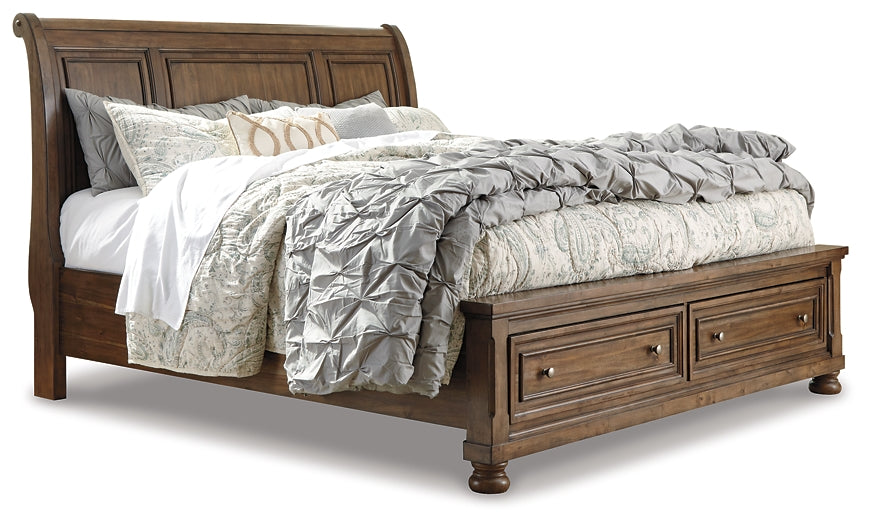 Robbinsdale Sleigh Bed With Storage - Premier Furniture & Mattress