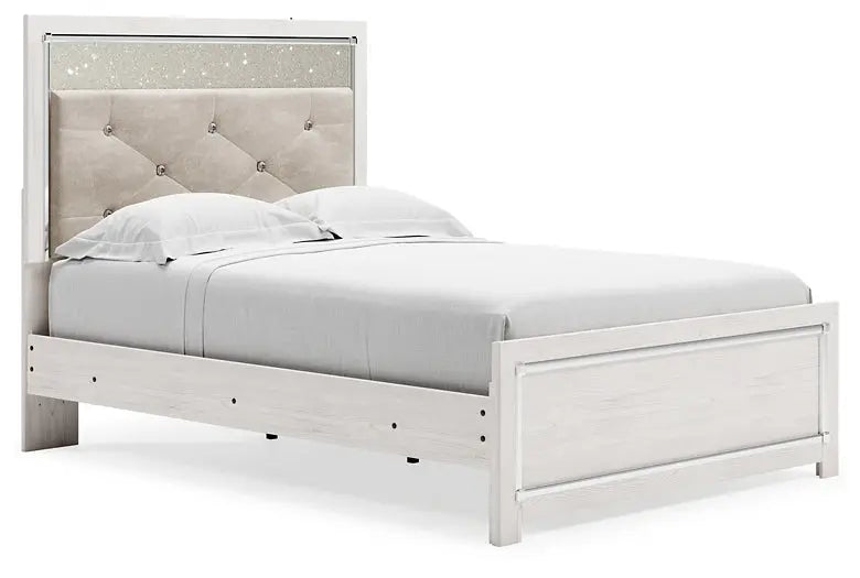 Altyra Full Panel Bed with Mirrored Dresser Premier Furniture & Mattress