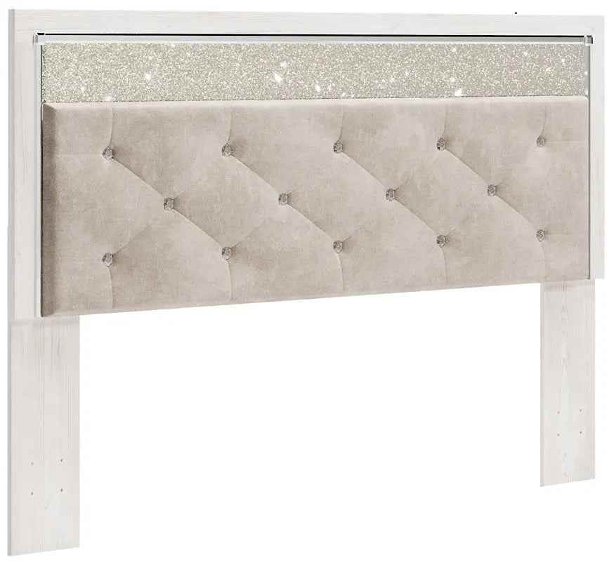 Altyra King Panel Headboard with Mirrored Dresser Premier Furniture & Mattress