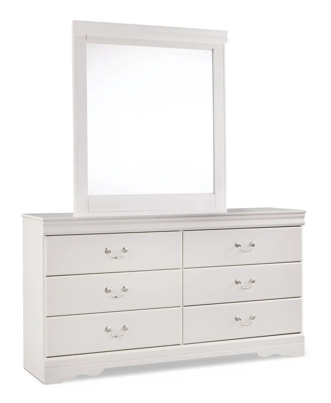 Anarasia Queen Sleigh Headboard with Mirrored Dresser - Premier Furniture & Mattress