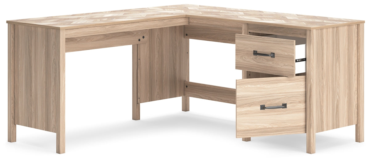 Battelle 60" Home Office Desk with Return Premier Furniture & Mattress