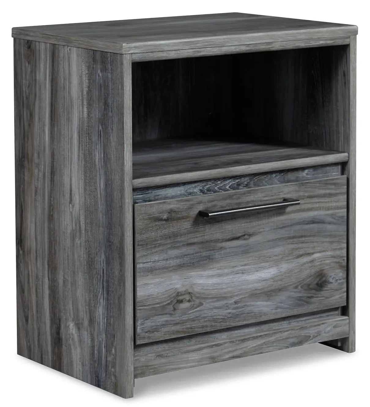 Baystorm Full Panel Bed with Mirrored Dresser and Nightstand Premier Furniture & Mattress