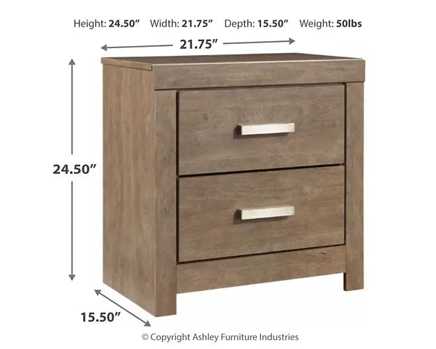 Culverbach King Panel Bed with Mirrored Dresser and 2 Nightstands Premier Furniture & Mattress