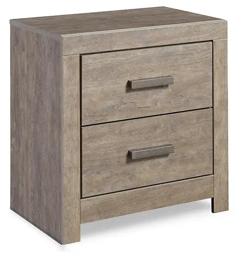 Culverbach King Panel Bed with Mirrored Dresser and 2 Nightstands Premier Furniture & Mattress