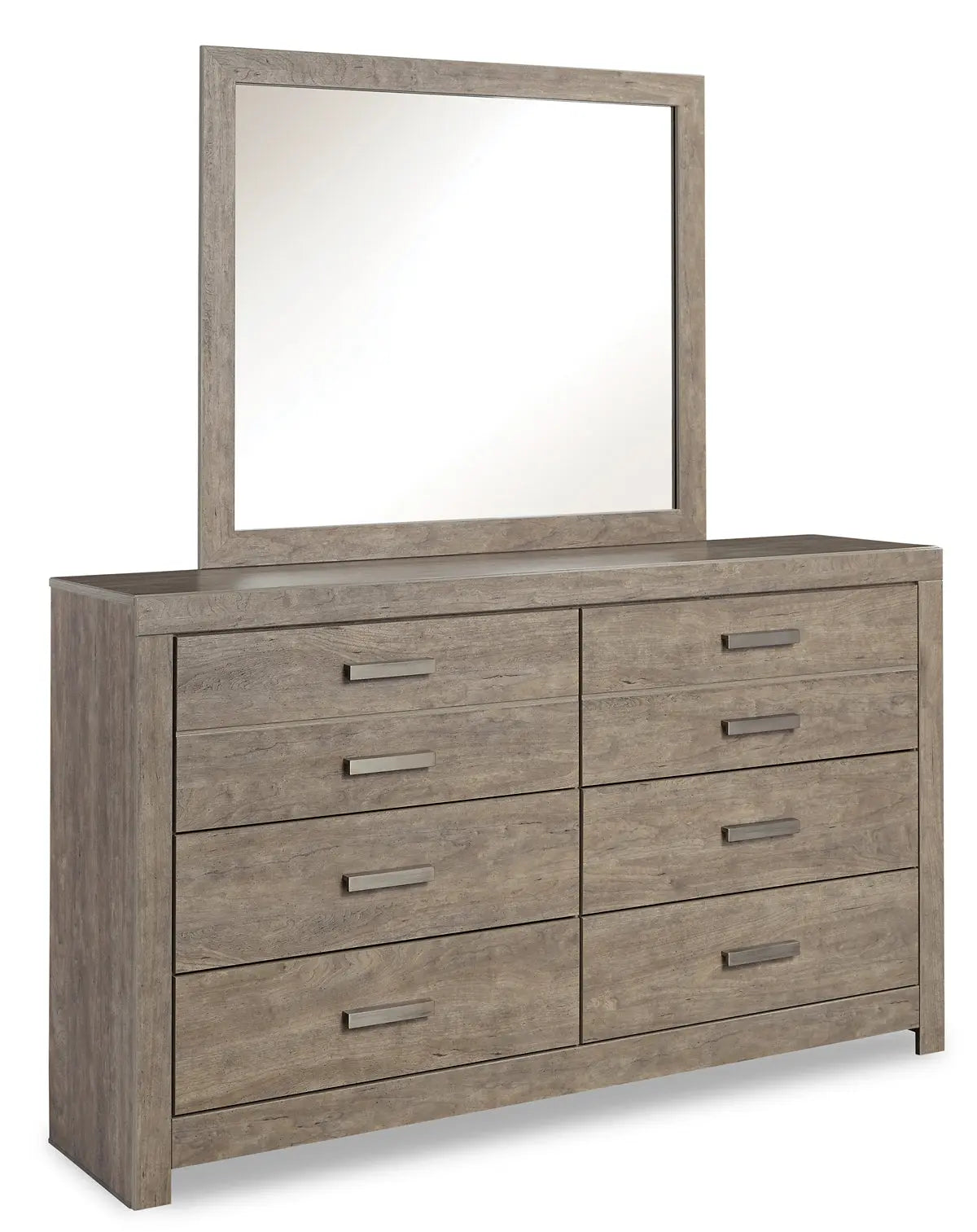 Culverbach Queen Panel Bed with Mirrored Dresser Premier Furniture & Mattress