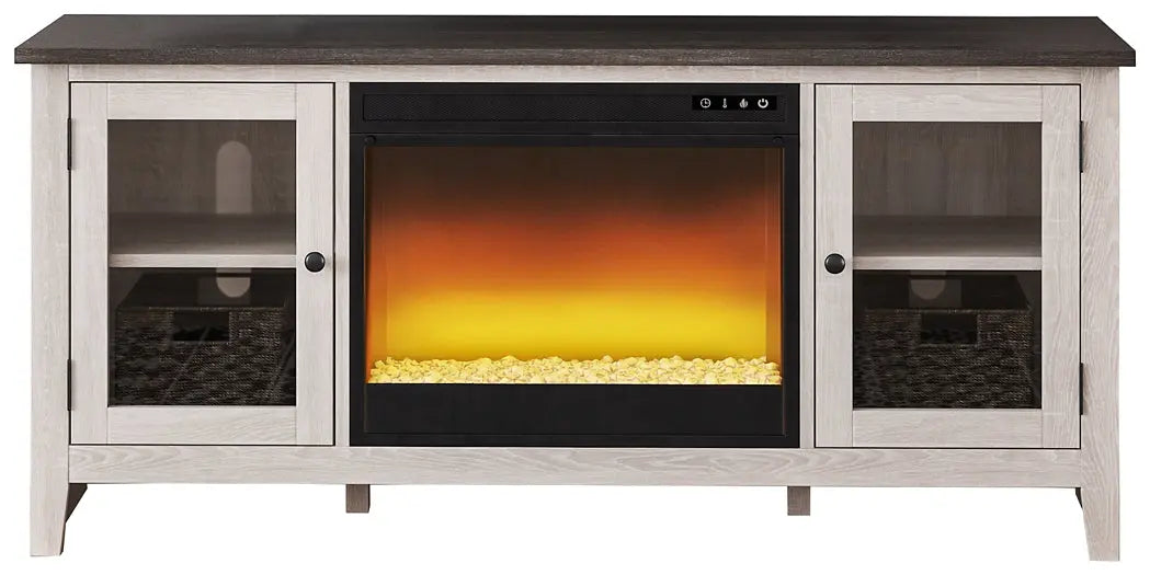 Dorrinson 60" TV Stand with Electric Fireplace - Premier Furniture & Mattress