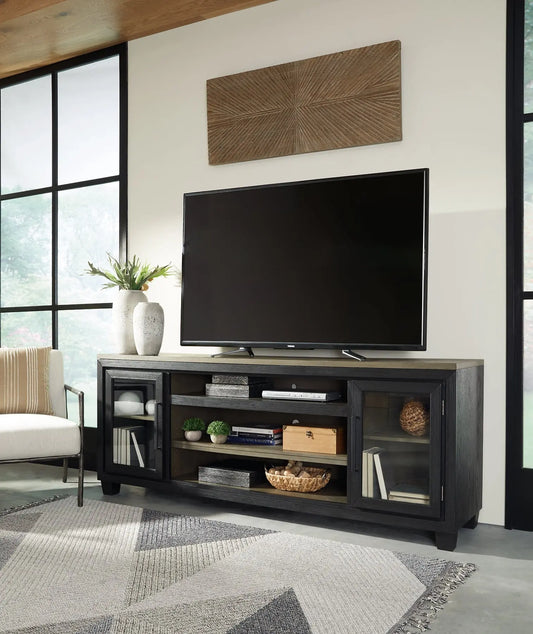 Foyland XL TV Stand w/Fireplace Option - Premier Furniture & Mattress