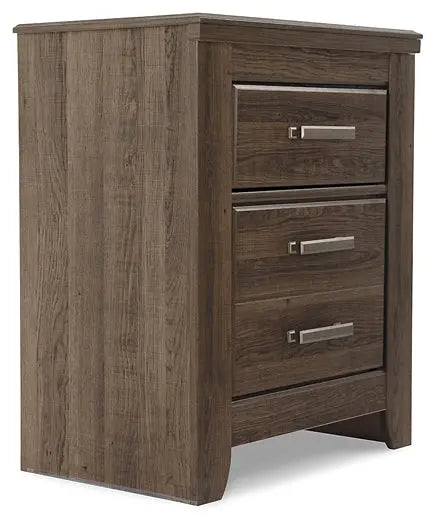 Juararo Queen Poster Headboard with Mirrored Dresser and Nightstand Premier Furniture & Mattress