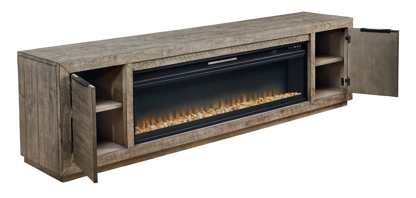 Krystanza TV Stand with Electric Fireplace - Premier Furniture & Mattress