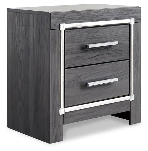 Lodanna Queen Panel Bed with Mirrored Dresser and Nightstand - Premier Furniture & Mattress