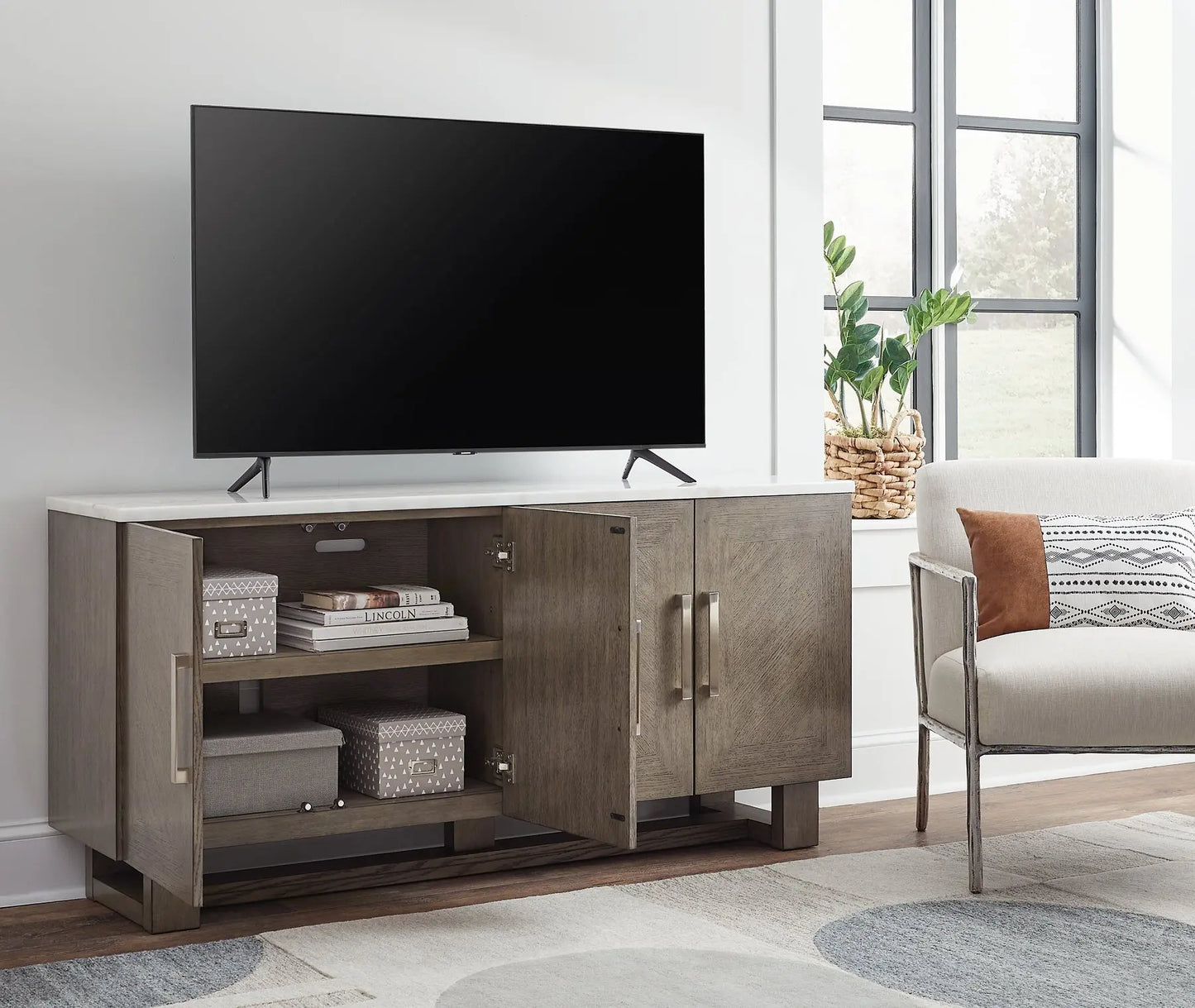Loyaska Extra Large TV Stand Premier Furniture & Mattress