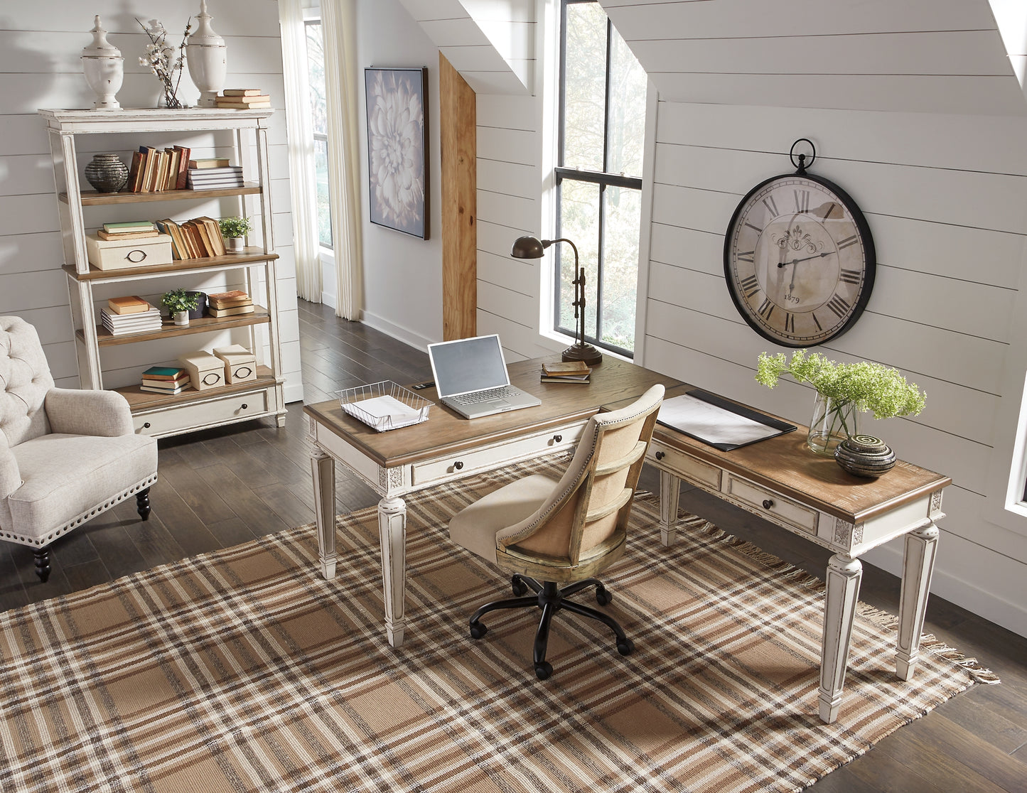 Realyn 2-Piece Home Office Desk - Premier Furniture & Mattress