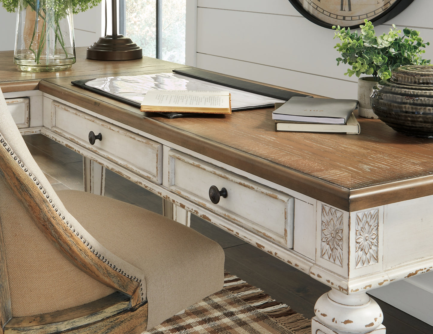 Realyn 2-Piece Home Office Desk - Premier Furniture & Mattress