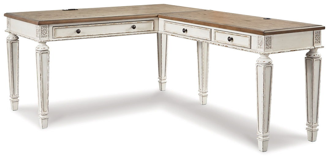 Realyn 2-Piece Home Office Desk - Premier Furniture & Mattress