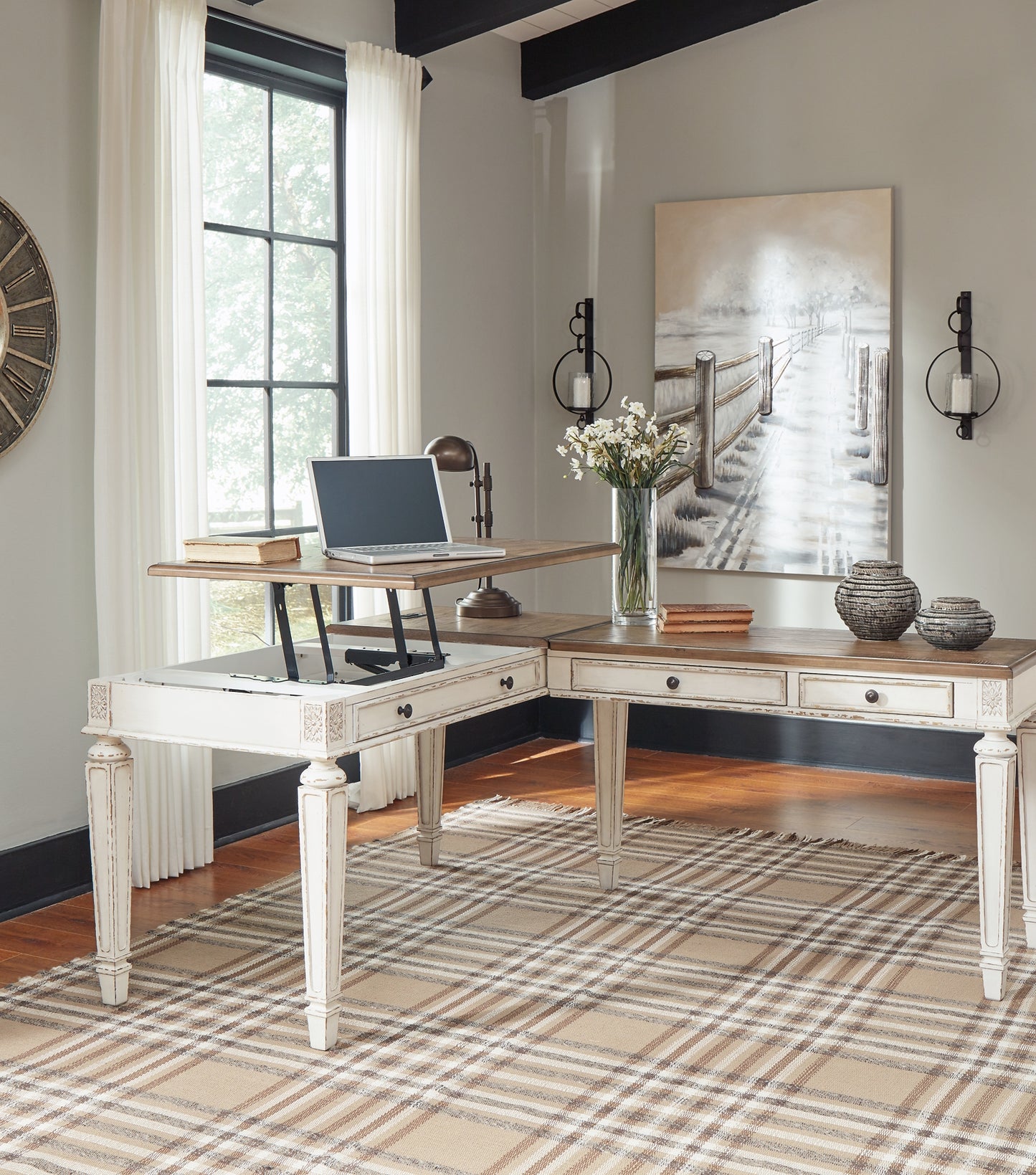 Realyn Home Office Lift Top Desk - Premier Furniture & Mattress