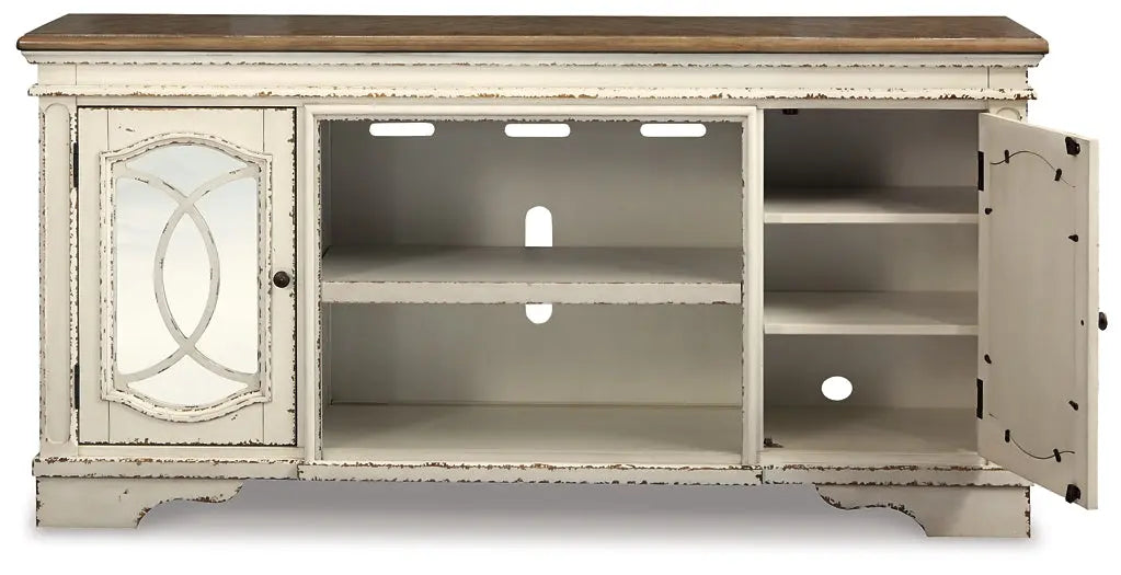 Realyn XL TV Stand w/Fireplace Option - Premier Furniture & Mattress