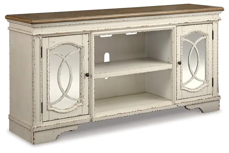 Realyn XL TV Stand w/Fireplace Option - Premier Furniture & Mattress