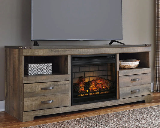 Trinell 63" TV Stand with Electric Fireplace - Premier Furniture & Mattress