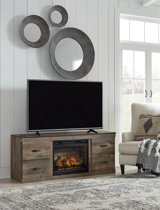 Trinell TV Stand with Electric Fireplace - Premier Furniture & Mattress