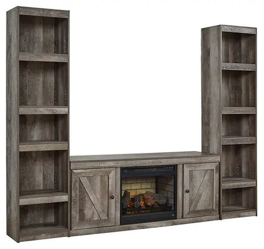 Wynnlow 3-Piece Entertainment Center with Electric Fireplace - Premier Furniture & Mattress
