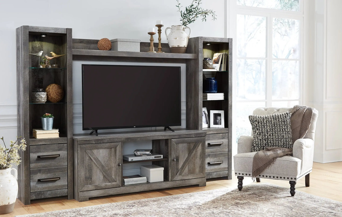 Wynnlow 4-Piece Entertainment Center - Premier Furniture & Mattress