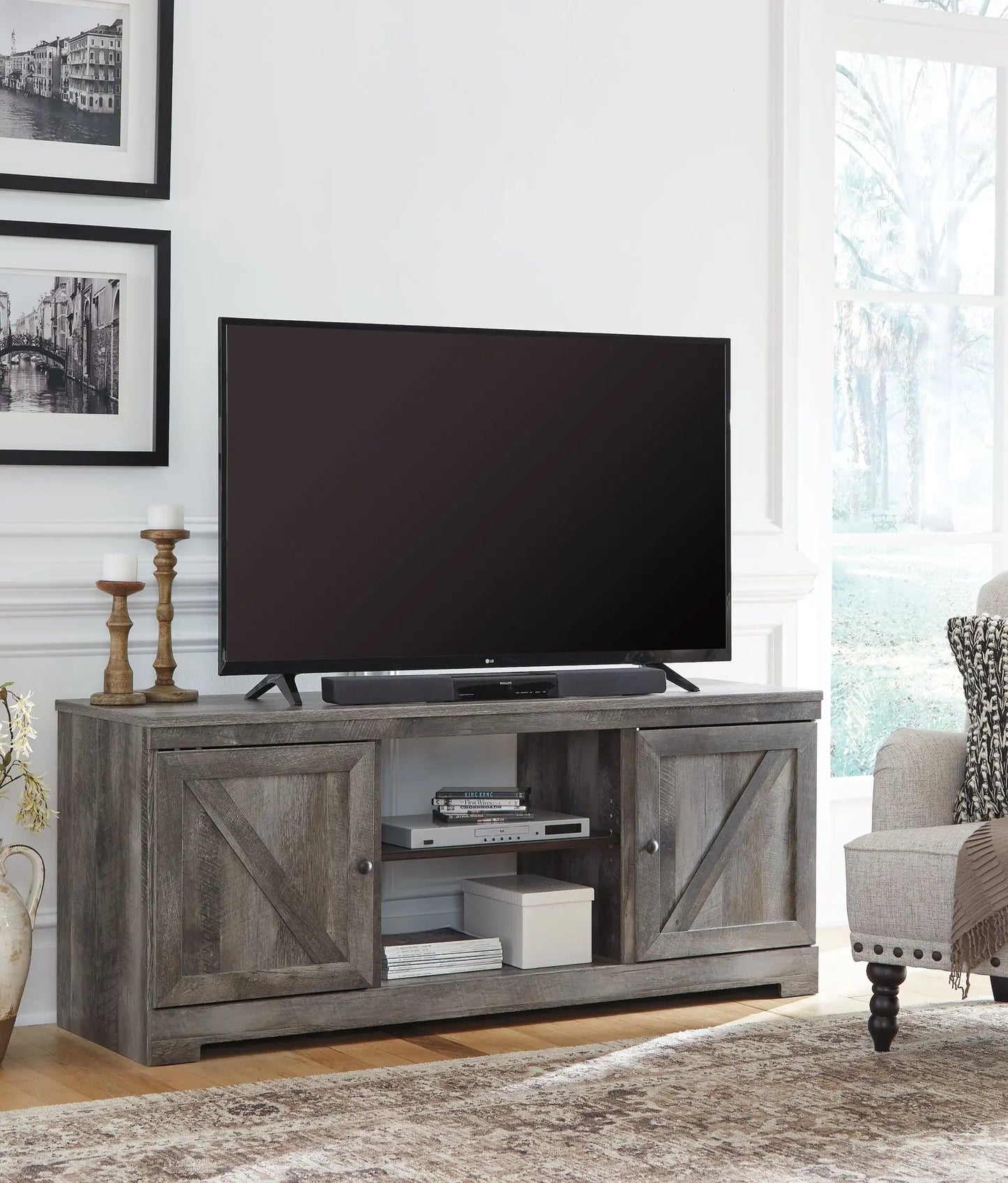 Wynnlow LG TV Stand w/Fireplace Option - Premier Furniture & Mattress