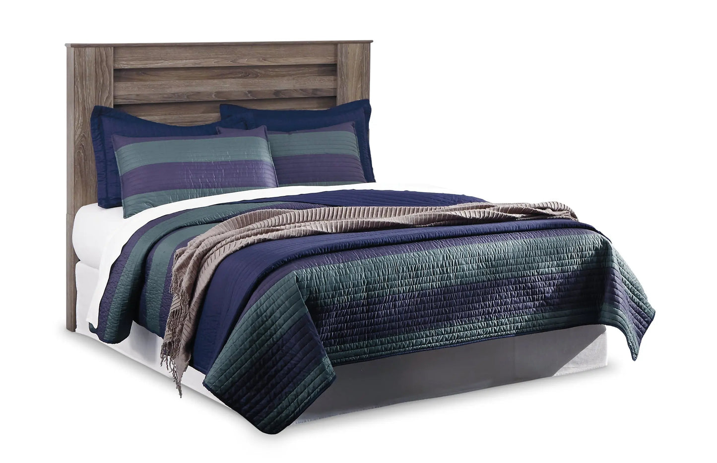 Zelen Queen/Full Panel Headboard with Mirrored Dresser Premier Furniture & Mattress