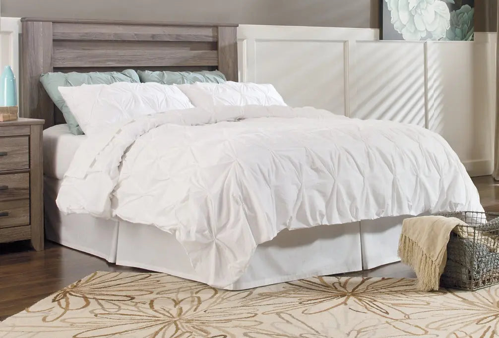 Zelen Queen/Full Panel Headboard with Mirrored Dresser Premier Furniture & Mattress