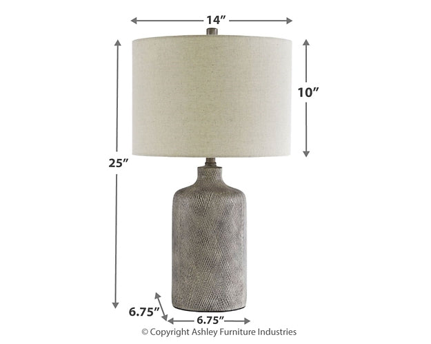 Linus Ceramic Table Lamp (1/CN) - Premier Furniture & Mattress